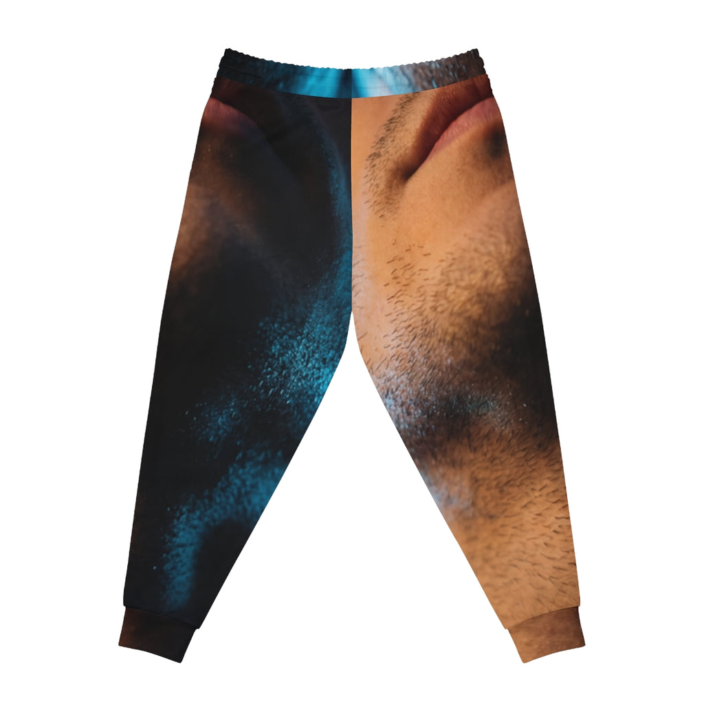 Men's Athletic Joggers - Midnight Glow Portrait | Echovira...