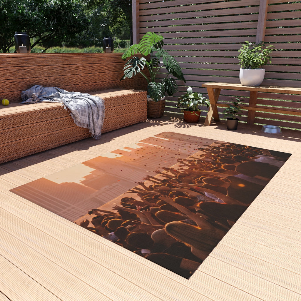 Outdoor Rug - City Lights Festival | Echovira Gallery