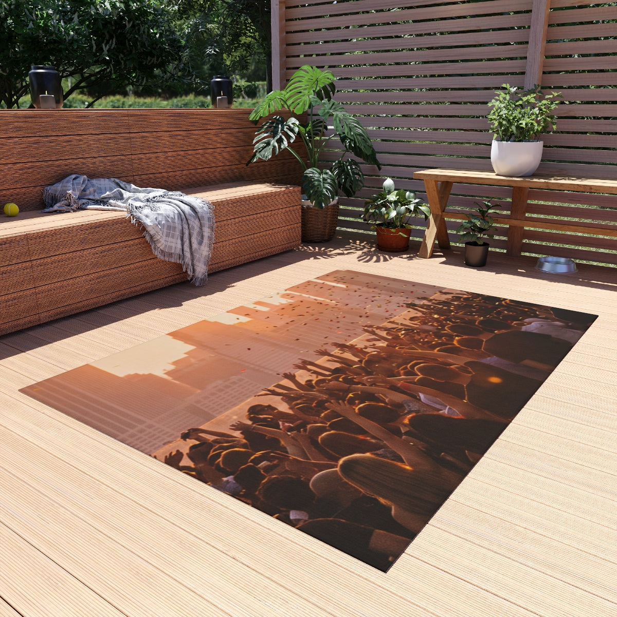 Outdoor Rug - City Lights Festival | Echovira Gallery