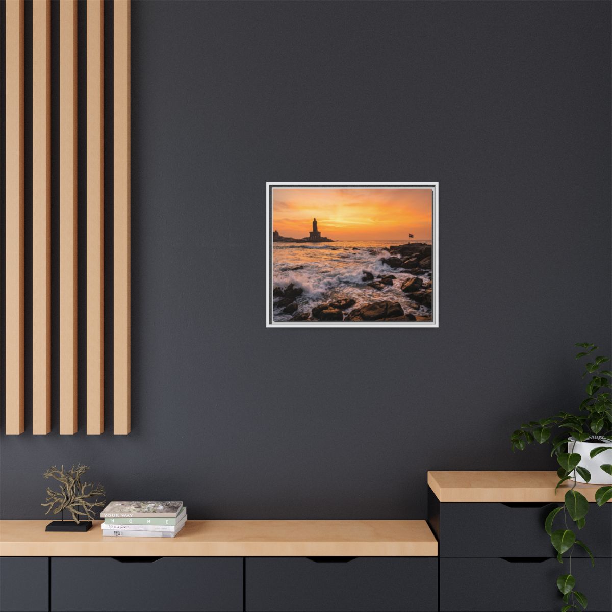 Framed Matte Canvas - Majestic Golden Coast