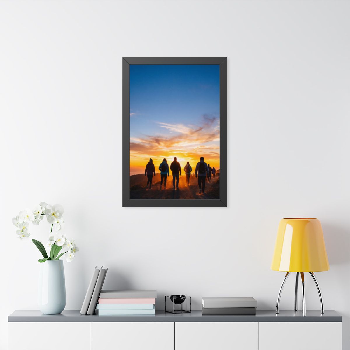 Framed Vertical Poster - Sunset Ridge (11×14, 12×16, 16×16...