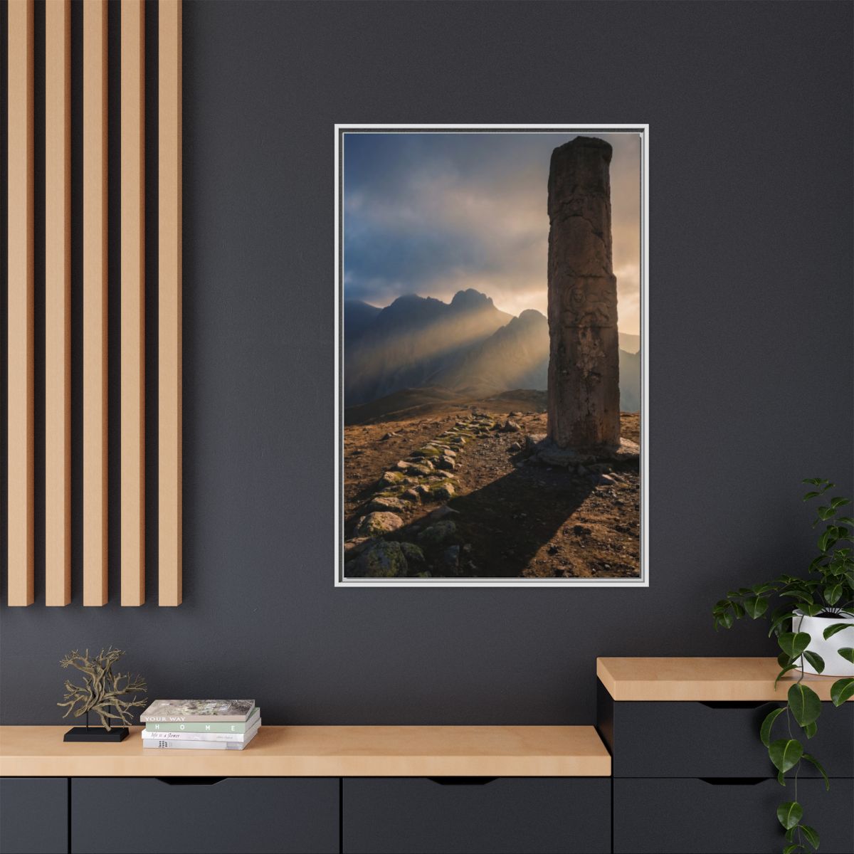 Matte Canvas, Framed - Mystic Monolith Ancient Persian... |...