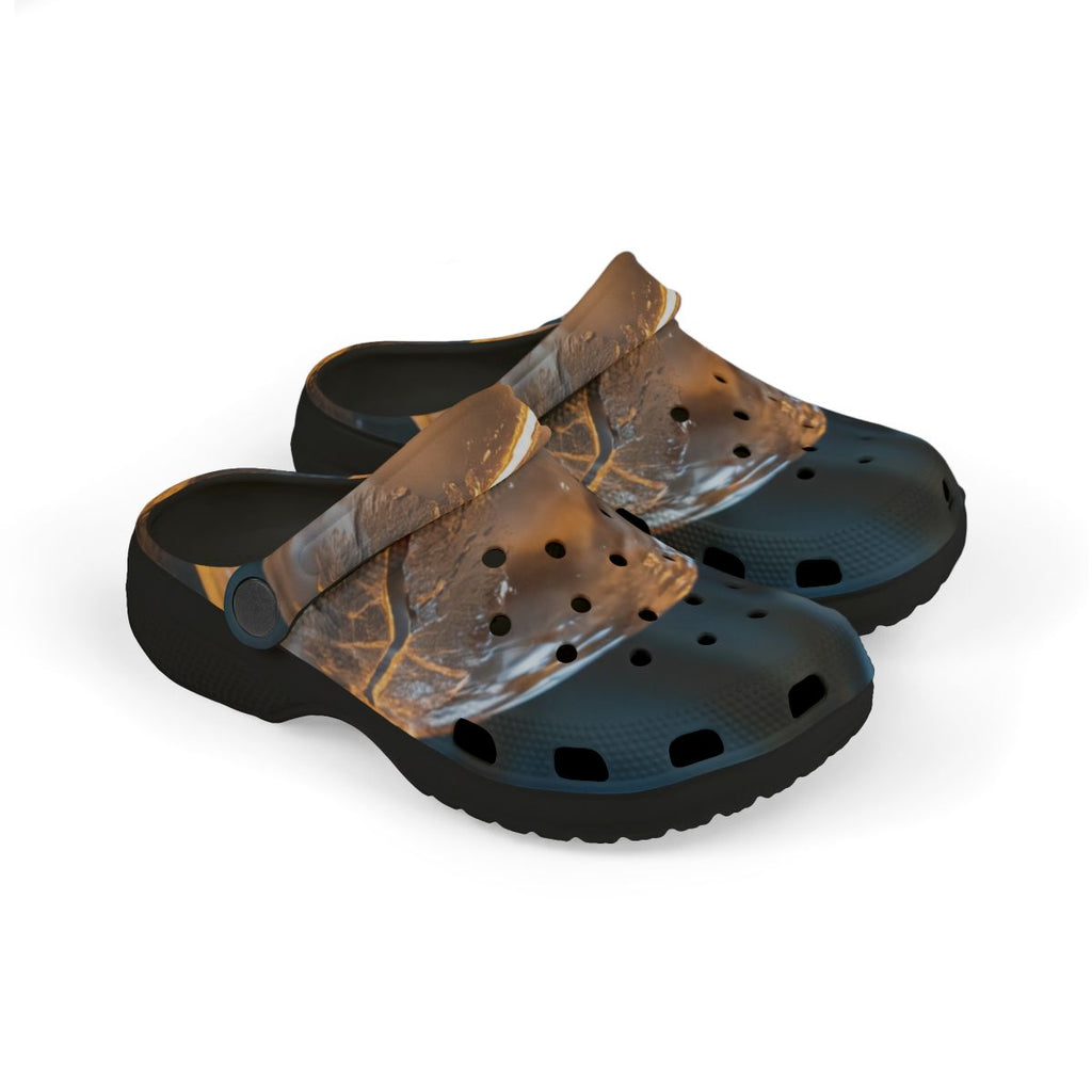 Kids' Clogs with Glowing Glass Sphere Art
