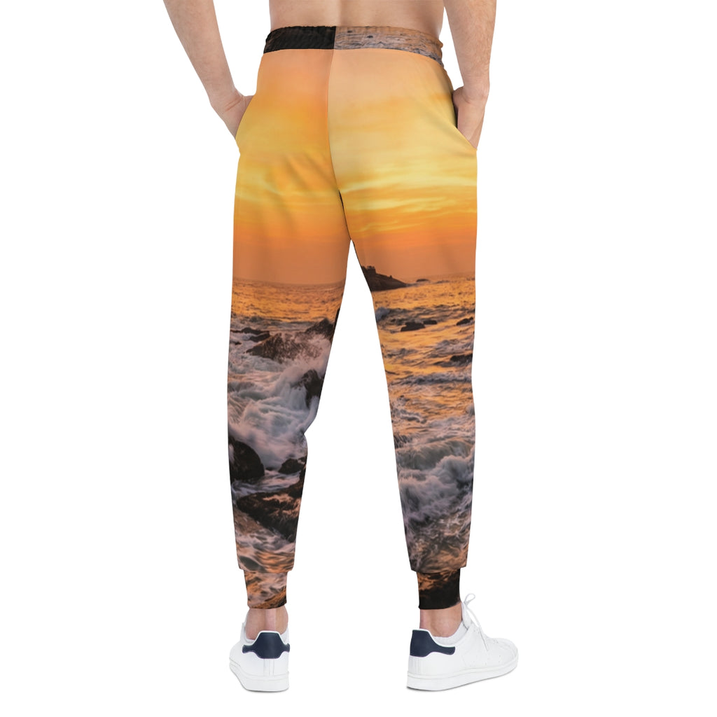 Athletic Joggers - Golden Ocean Flow