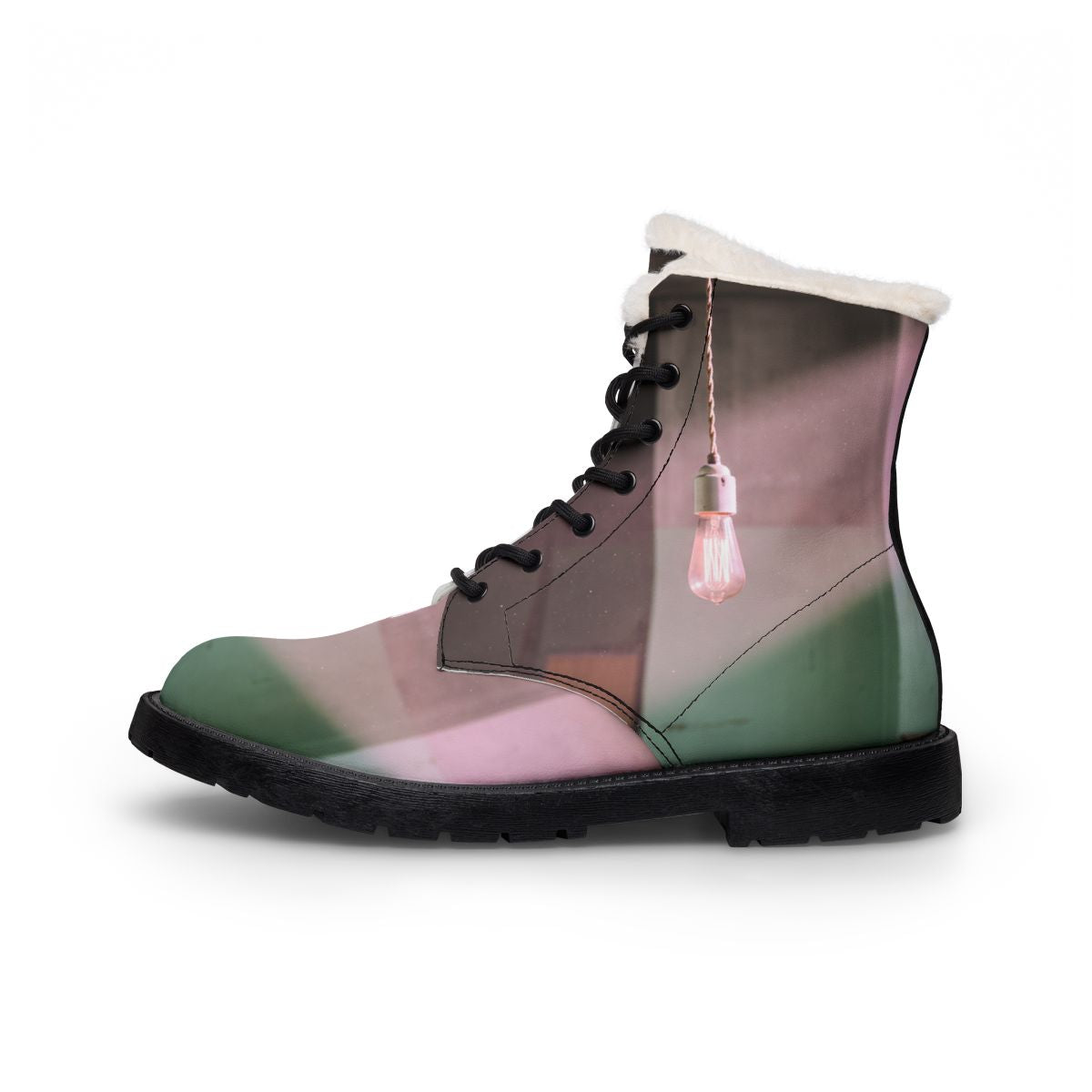 Women's Boots with Edison Bulb Art
