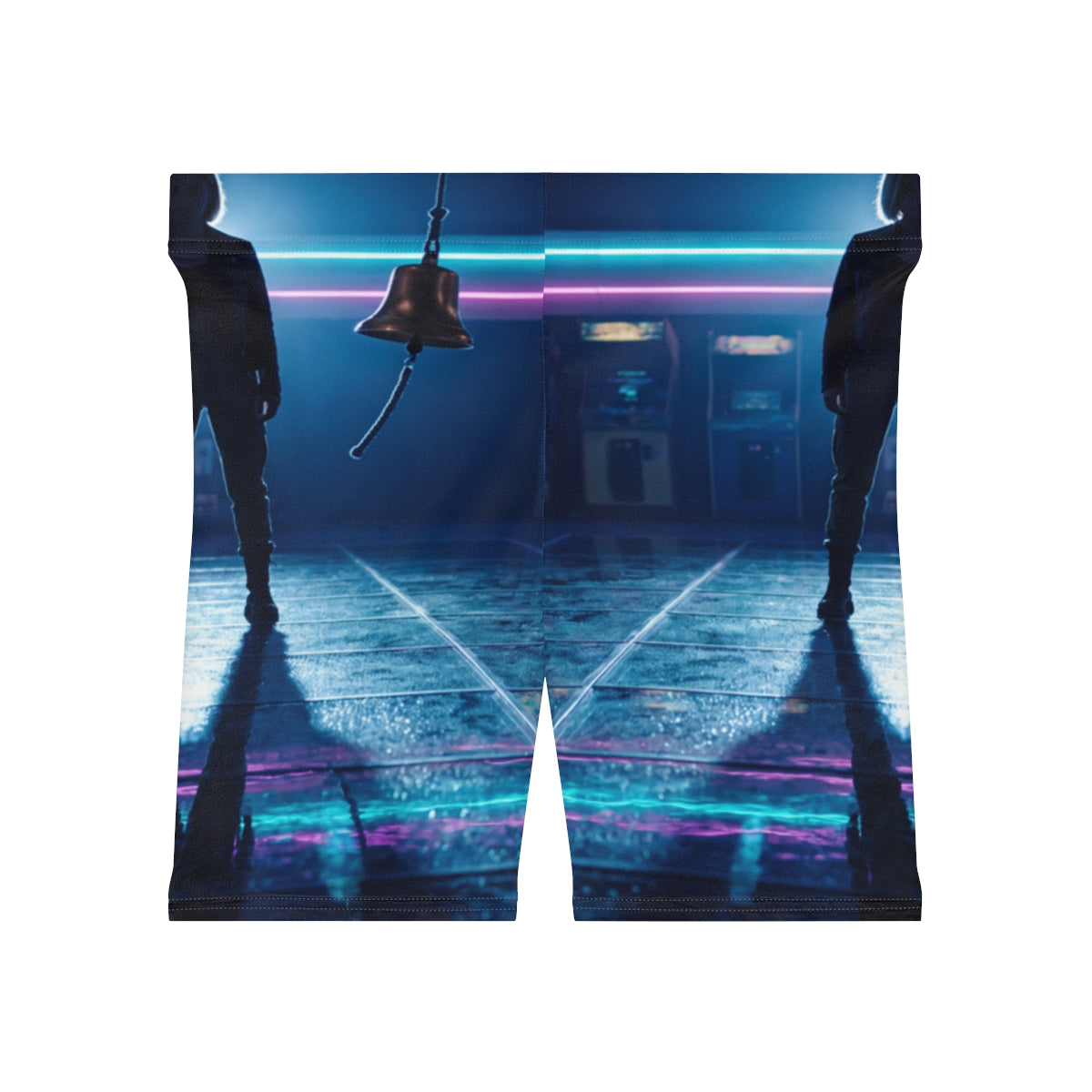 Women's Biker Shorts - Neon Arcade | Echovira Gallery