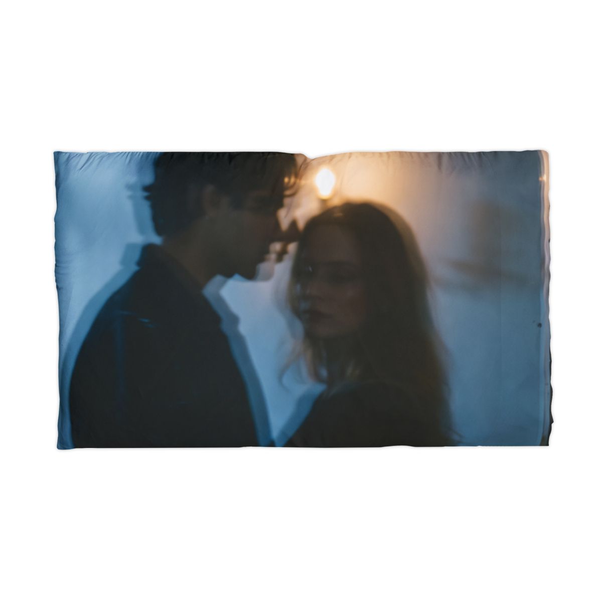 Midnight Shadow Pillowcase - Cozy Cinematic Bedding |...