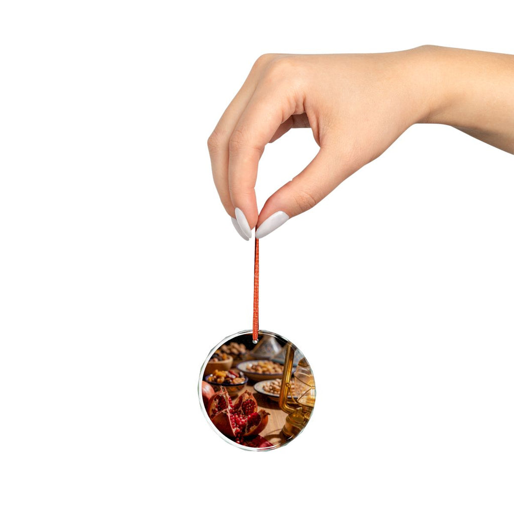 Crystal Glass Ornament - Warm Harvest Holiday Star |...