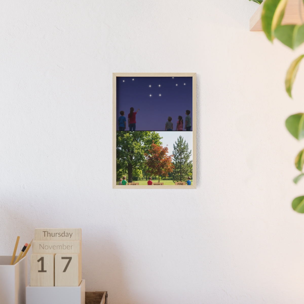 Wooden Framed Poster - Wonder — Portrait