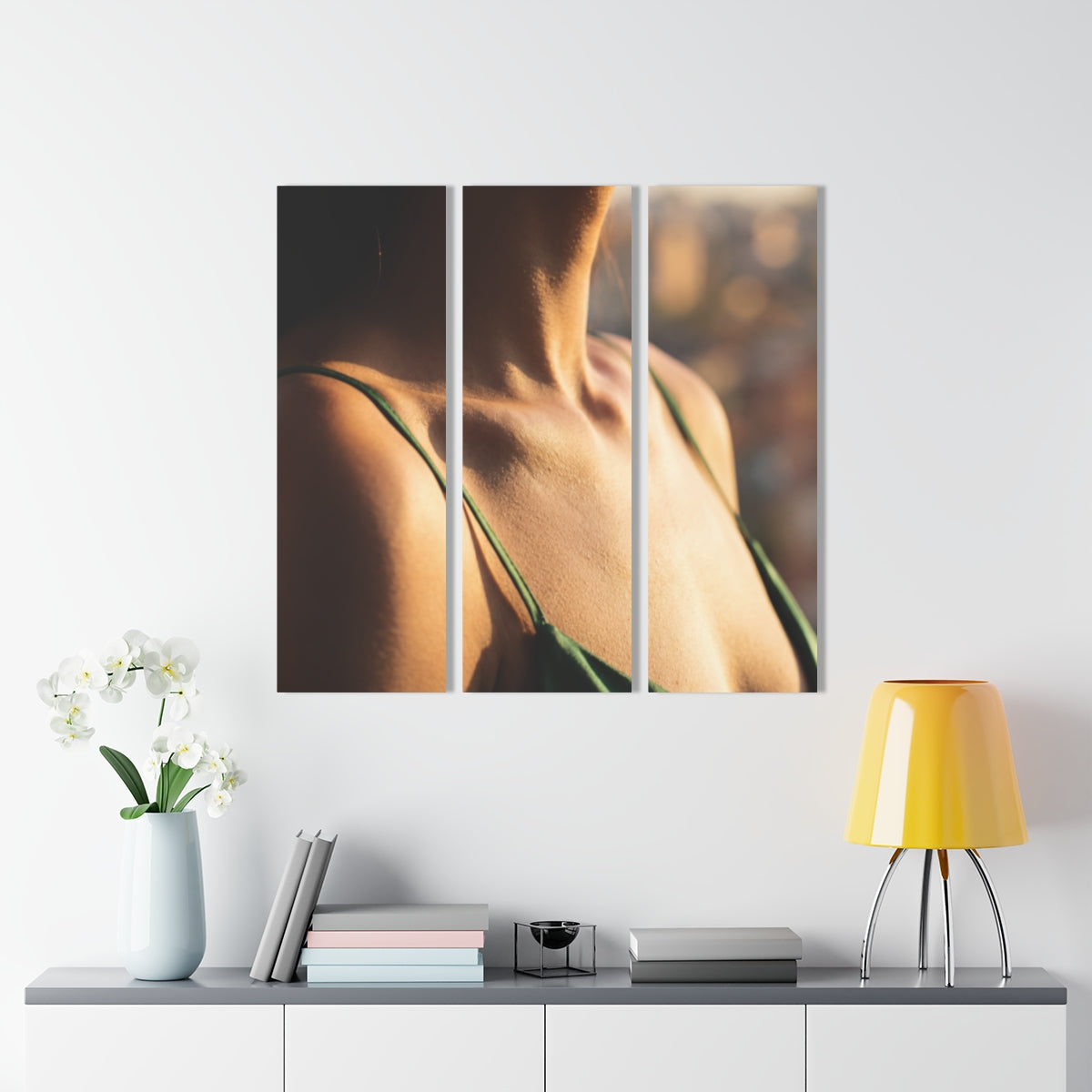 Acrylic Triptych Print - Golden Hour Glow