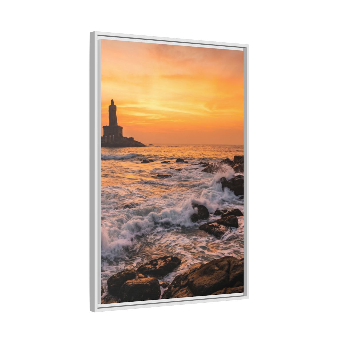 Framed Matte Canvas - Majestic Golden Coast