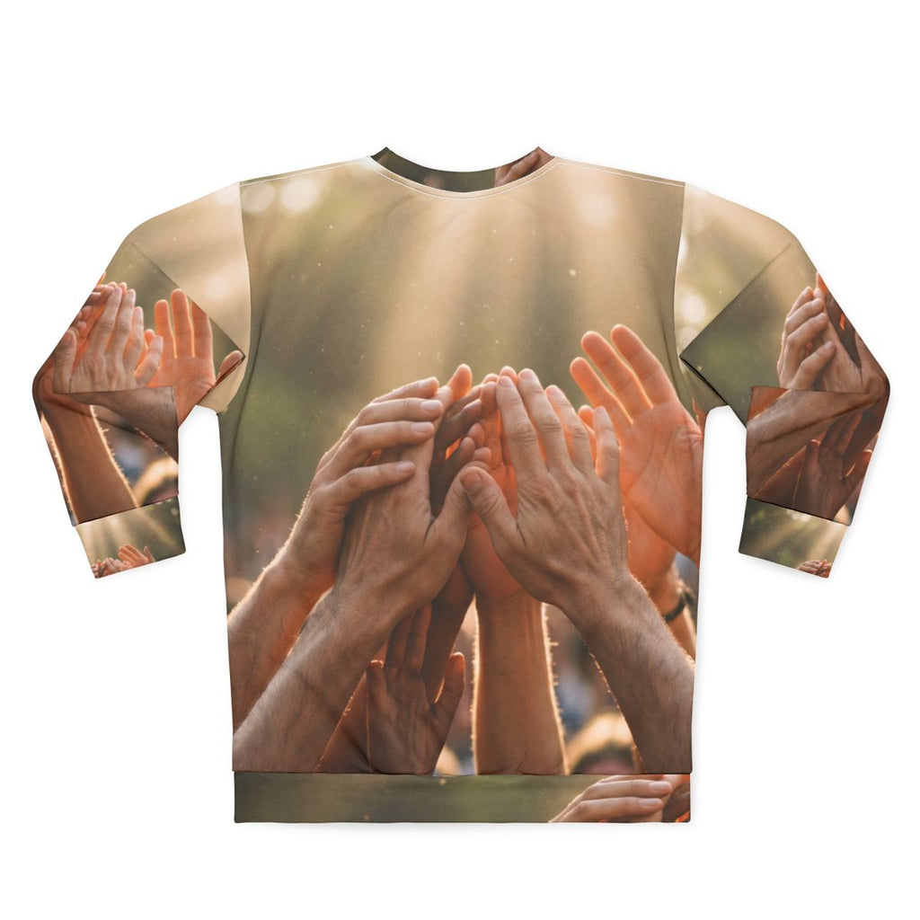 Unisex Sweatshirt - Golden Rays of Unity Wall Art | Echovira...