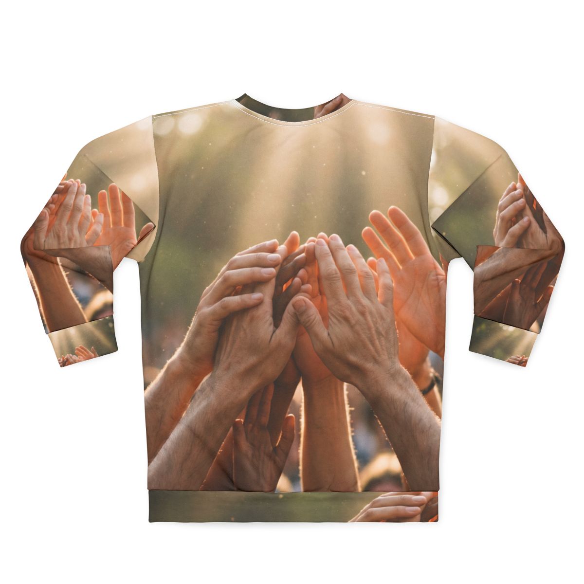 Unisex Sweatshirt - Golden Rays of Unity Wall Art | Echovira...