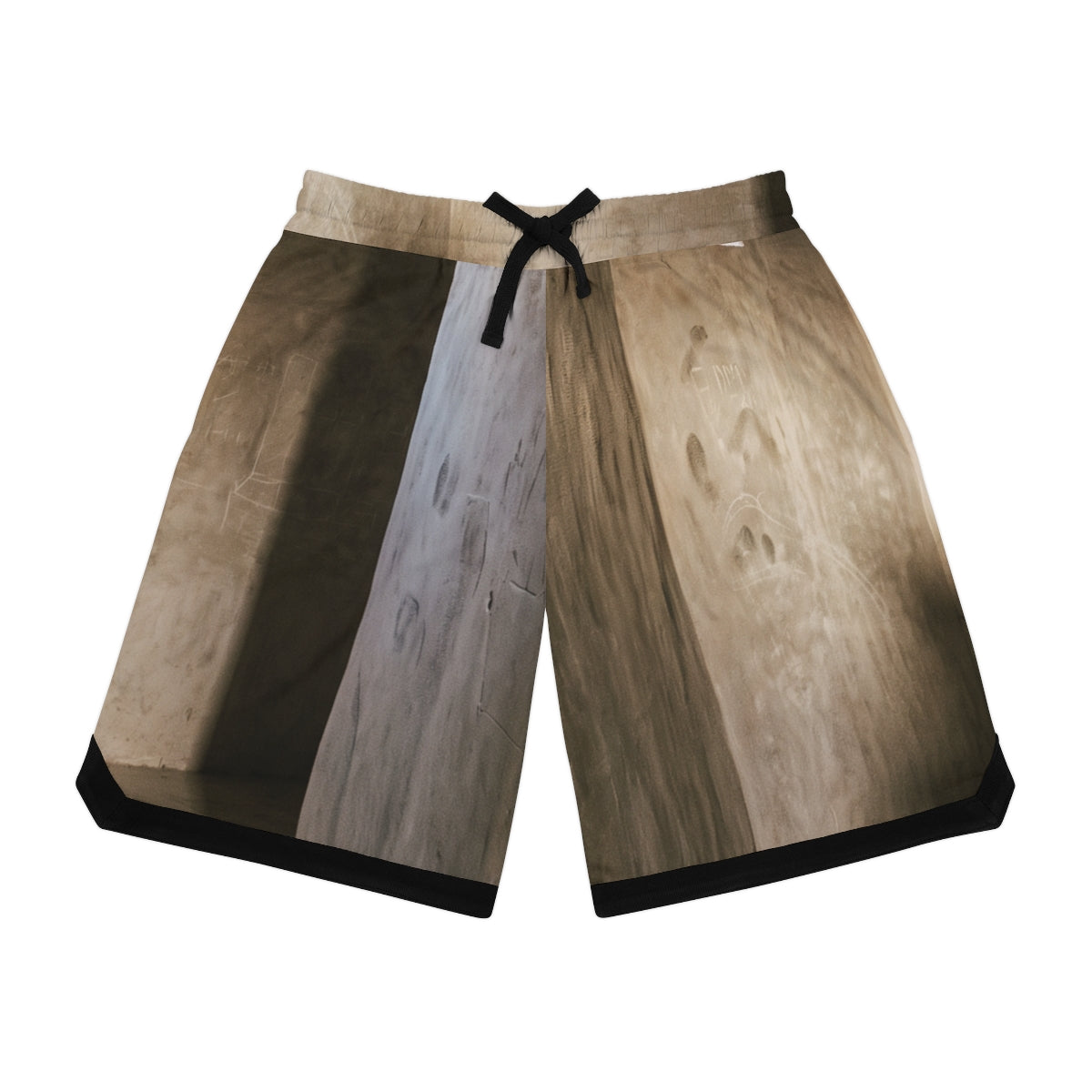 Men's Basketball Rib Shorts - Shadows of the Citadel moody...