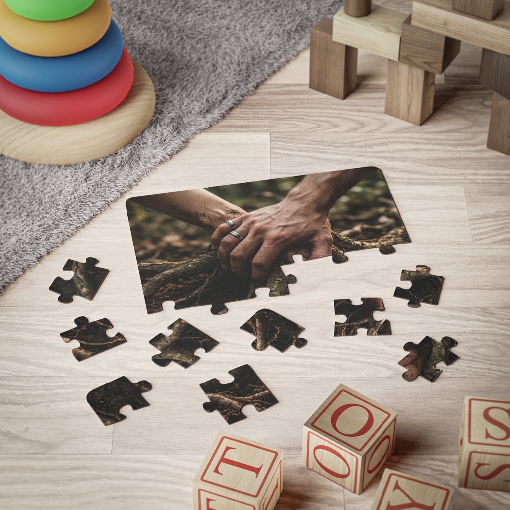 Kids' 30-Piece Puzzle Forest Hands Art