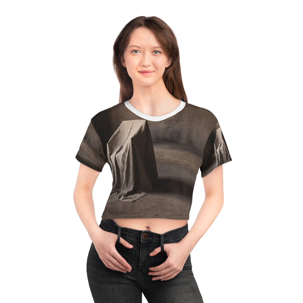 Crop Tee - Wabi-Sabi Silhouette Art