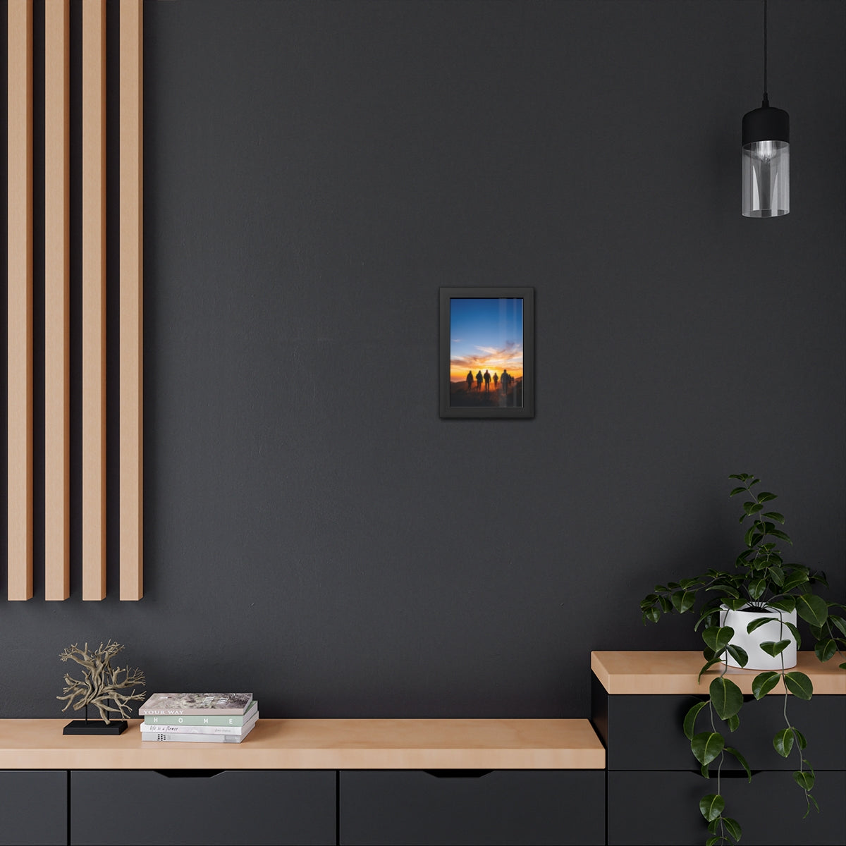 Framed Poster - Sunset Silhouette