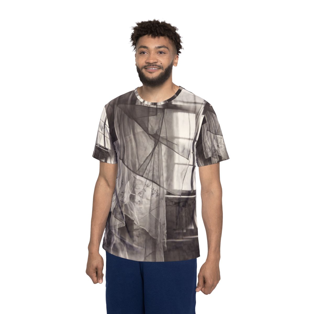 Men's Sports Jersey - Spectral Veils | Echovira Gallery
