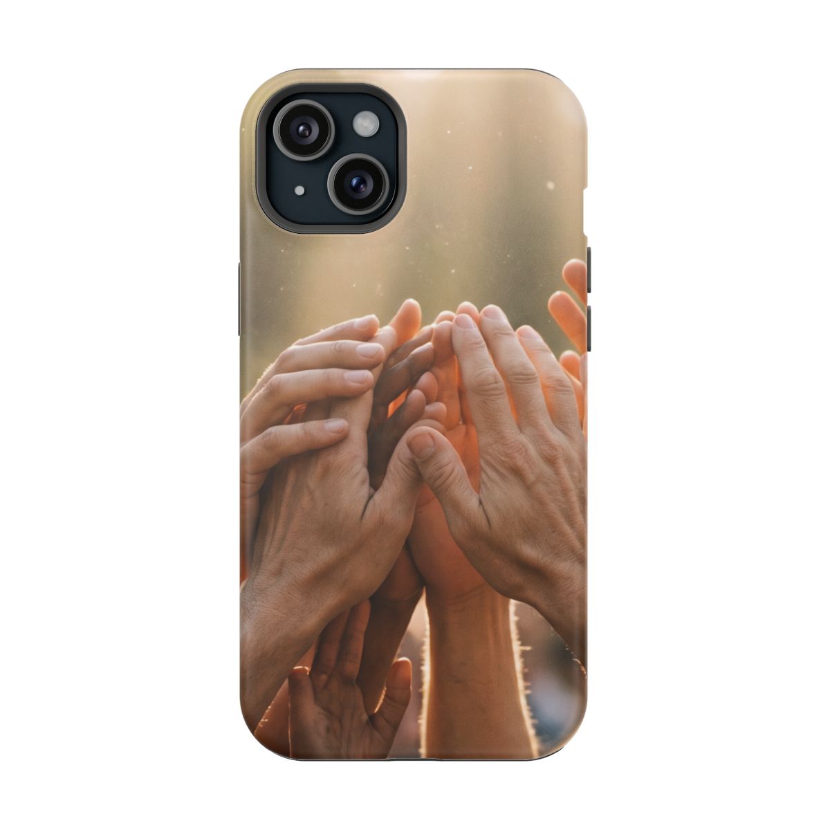 Impact-Resistant Cases - Golden Rays of Unity Wall Art |...