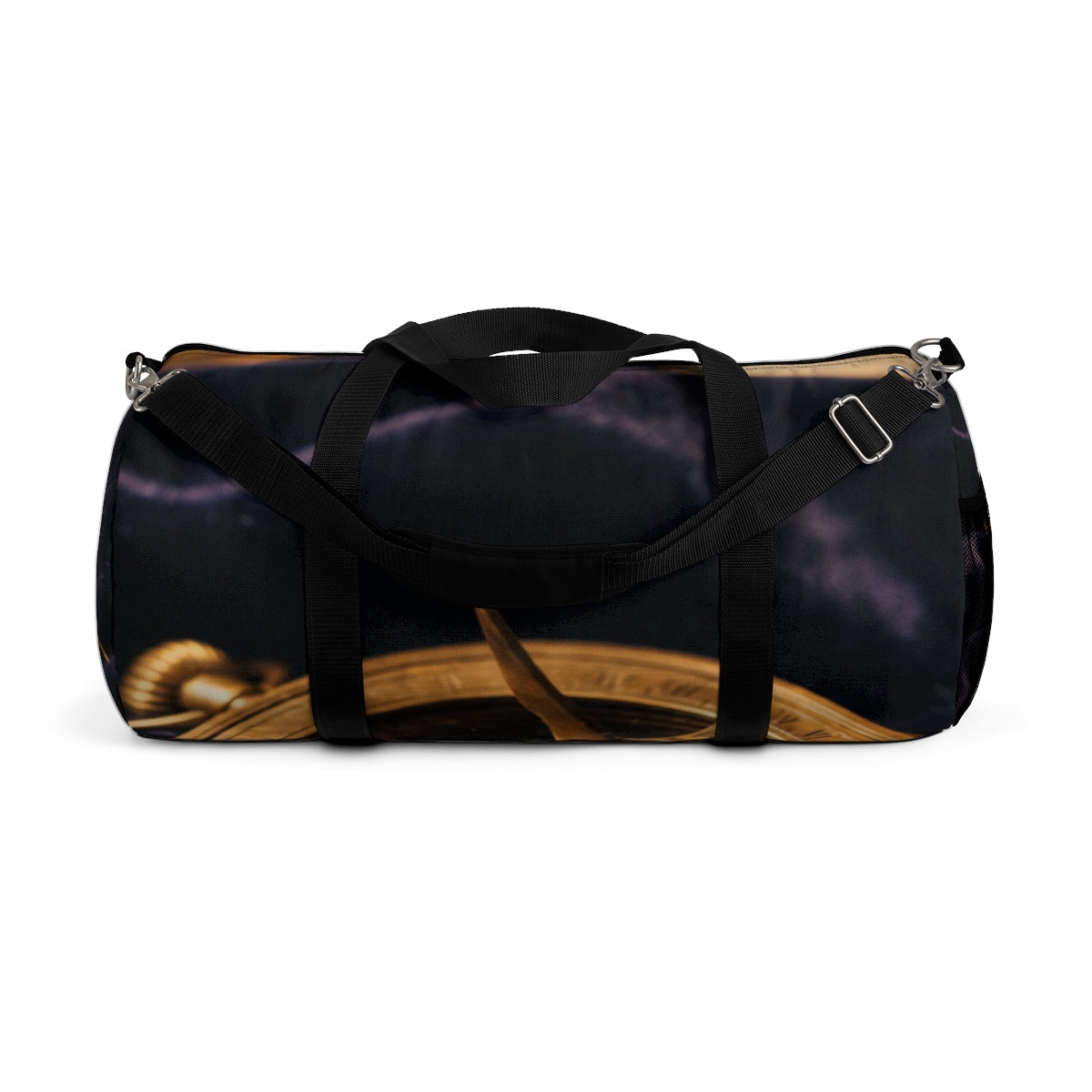 Vintage Brass Sundial Compass Duffel Bag