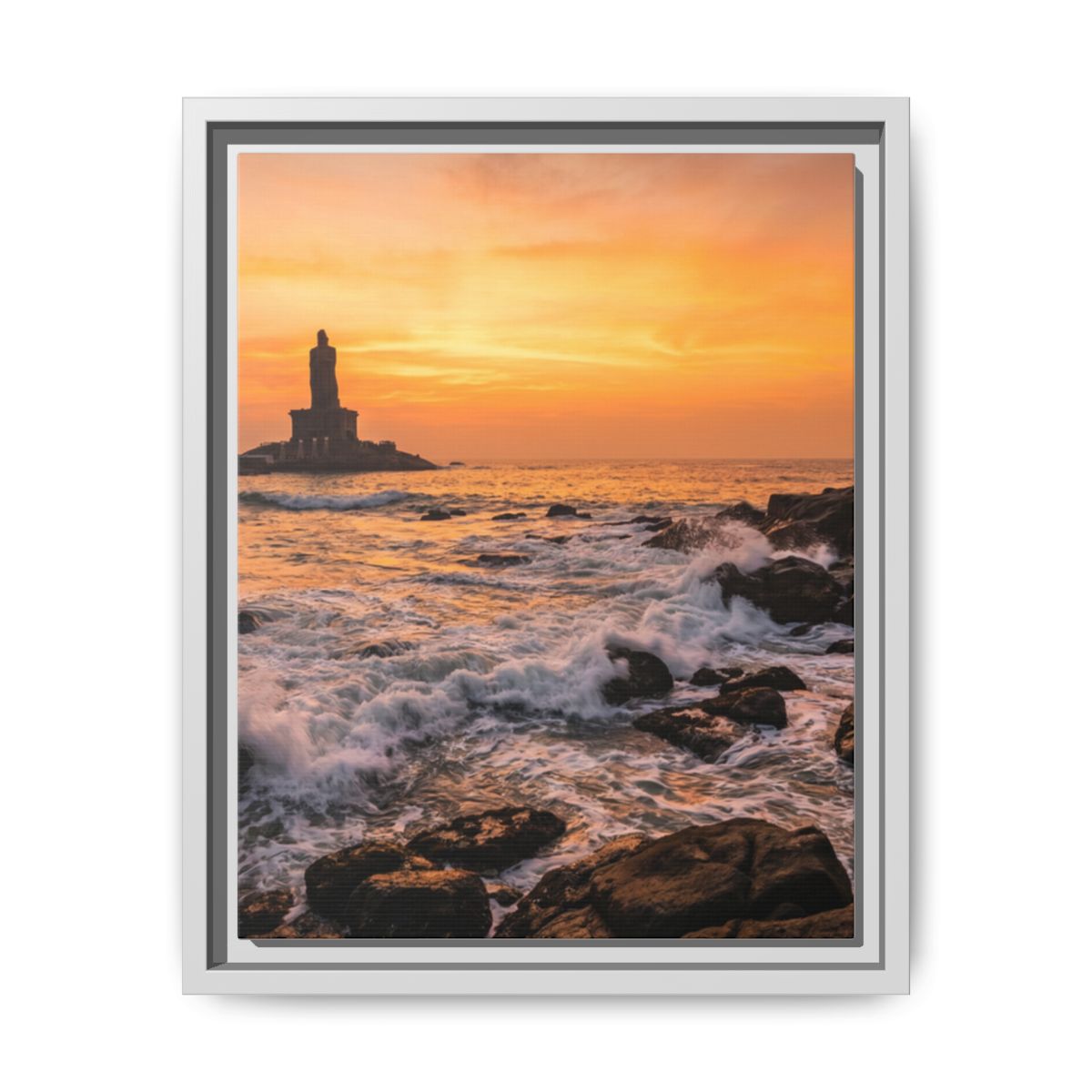 Framed Matte Canvas - Majestic Golden Coast