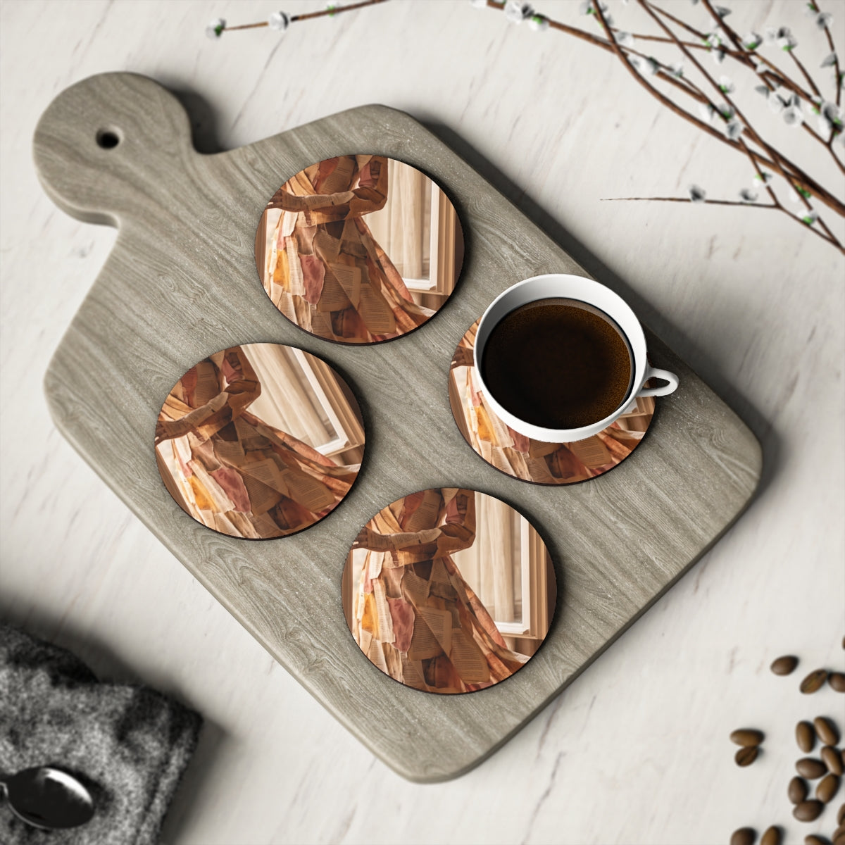Coasters - Paper Dreams Teatime Coasters (1 & 4 pcs) |...