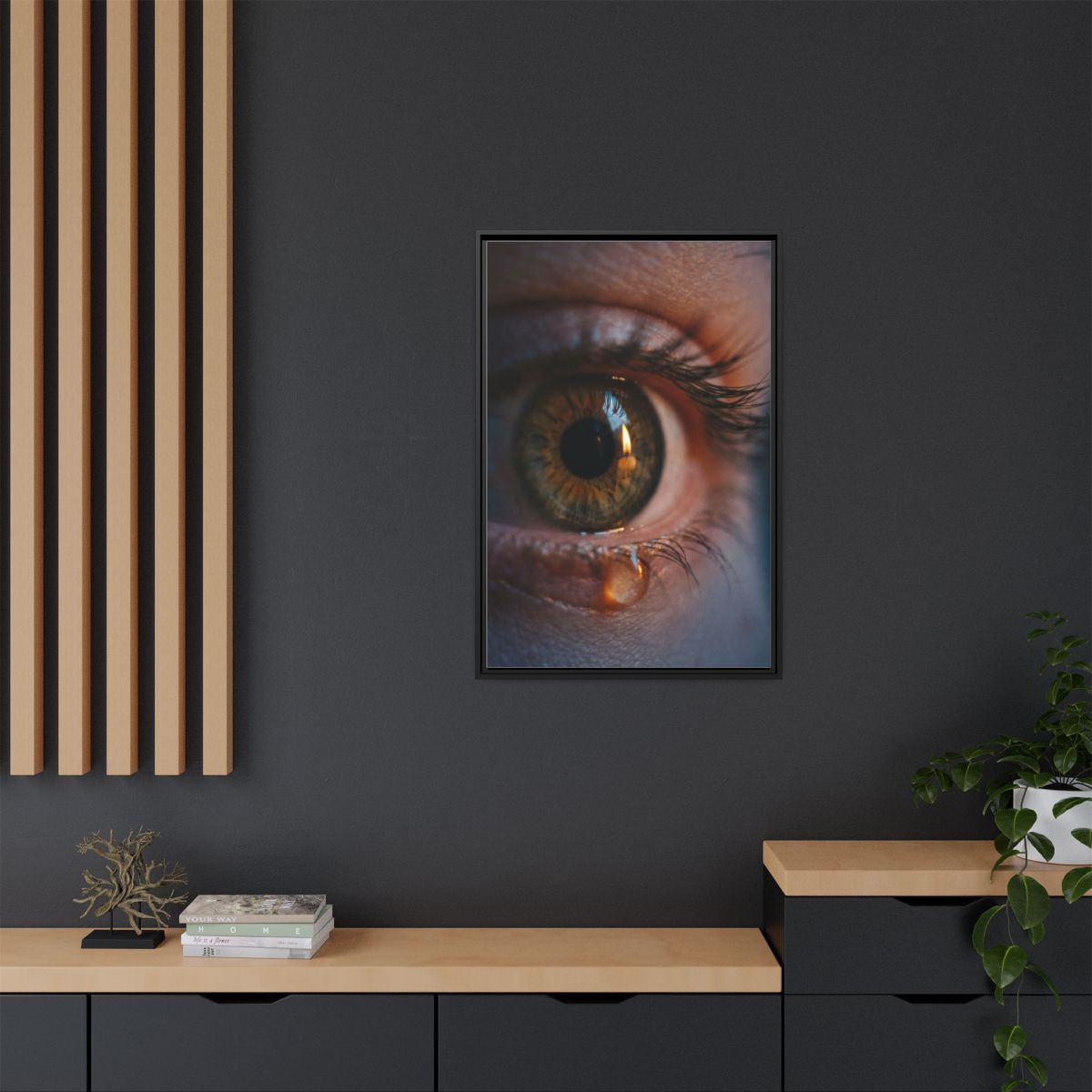 Framed Matte Canvas - Mystic Eye — Black / 1.25"