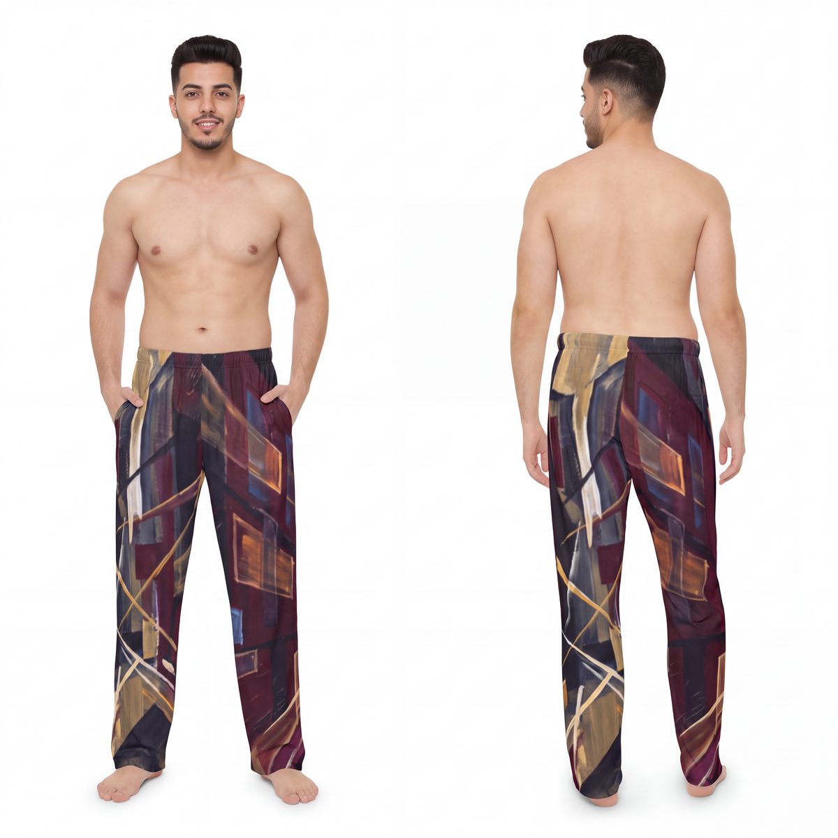 Men's Pajama Pants - Urban Perspective | Echovira Gallery