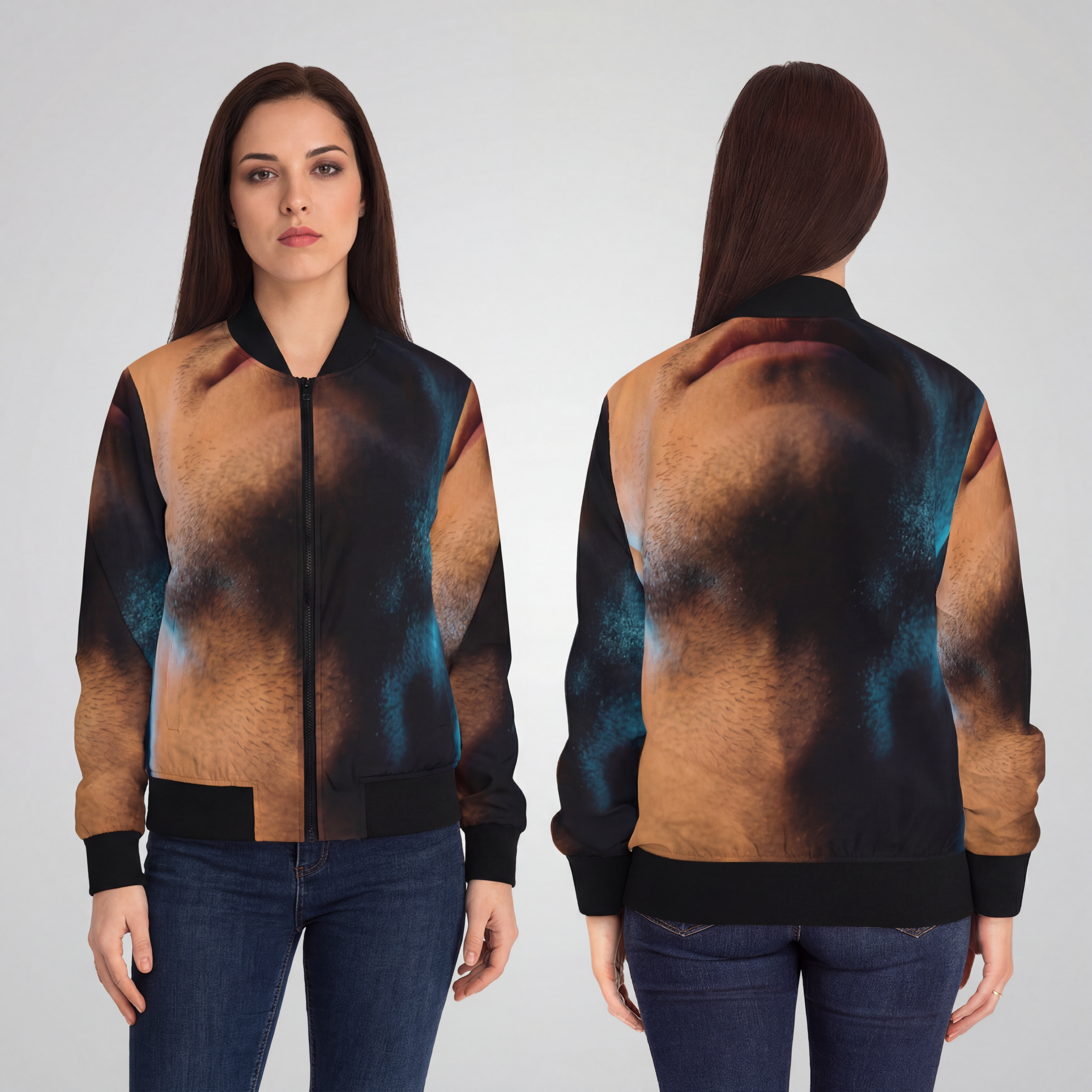 Women's Bomber Jacket - Neon Noir