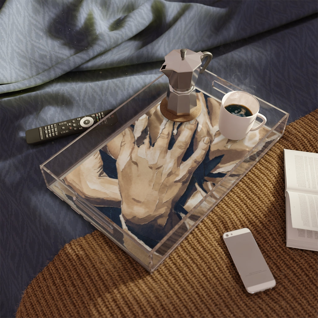 Acrylic Serving Tray - Paper Intimacies Tray | Echovira...