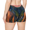 Women's Shorts with Alpine Sunset Art