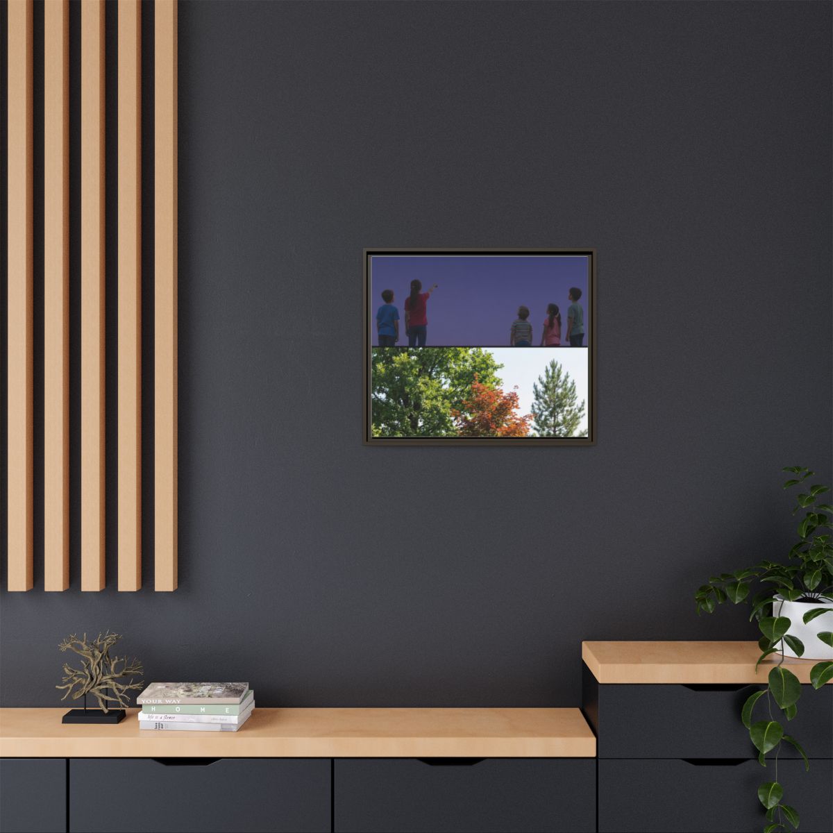 Framed Matte Canvas - Wilderness Gallery — Espresso / 1.25"