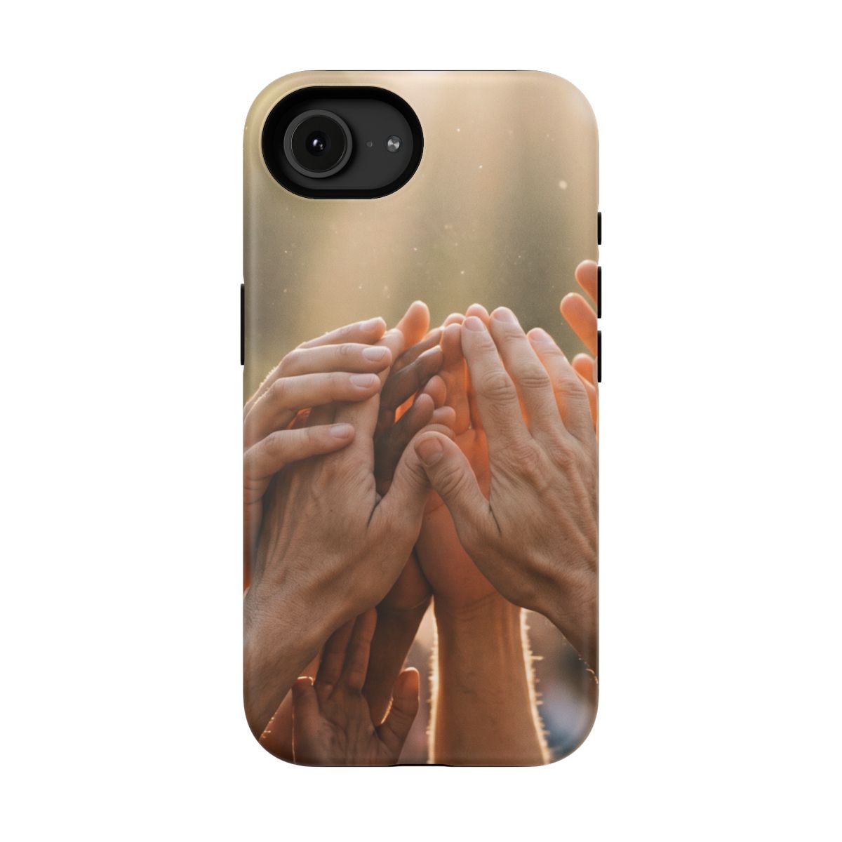 Impact-Resistant Cases - Golden Rays of Unity Wall Art |...