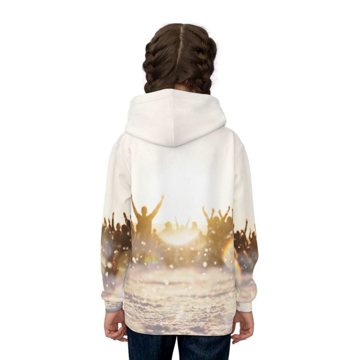 Children's Hoodie Golden Hour Crowd Art