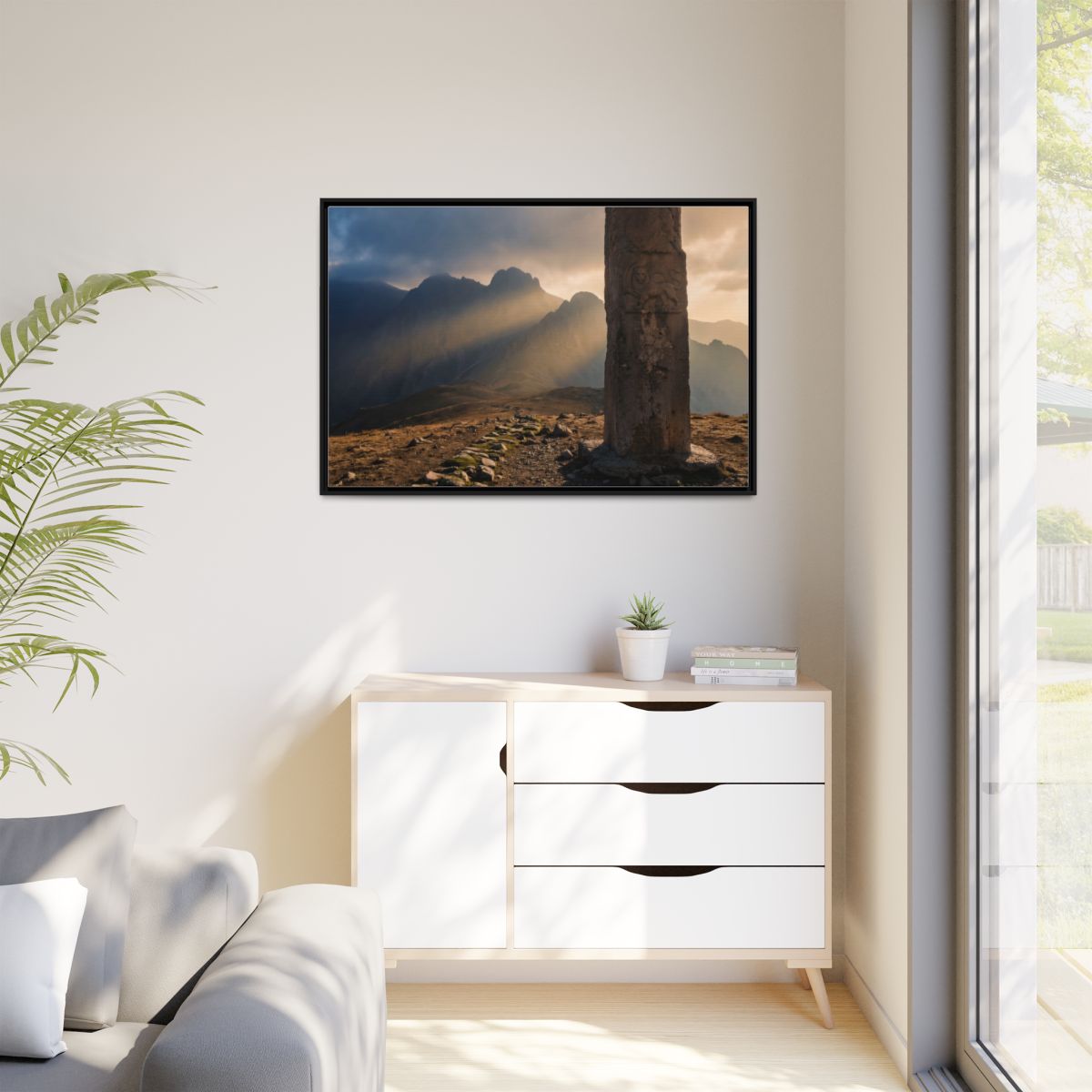 Matte Canvas, Framed - Mystic Monolith Ancient Persian... |...