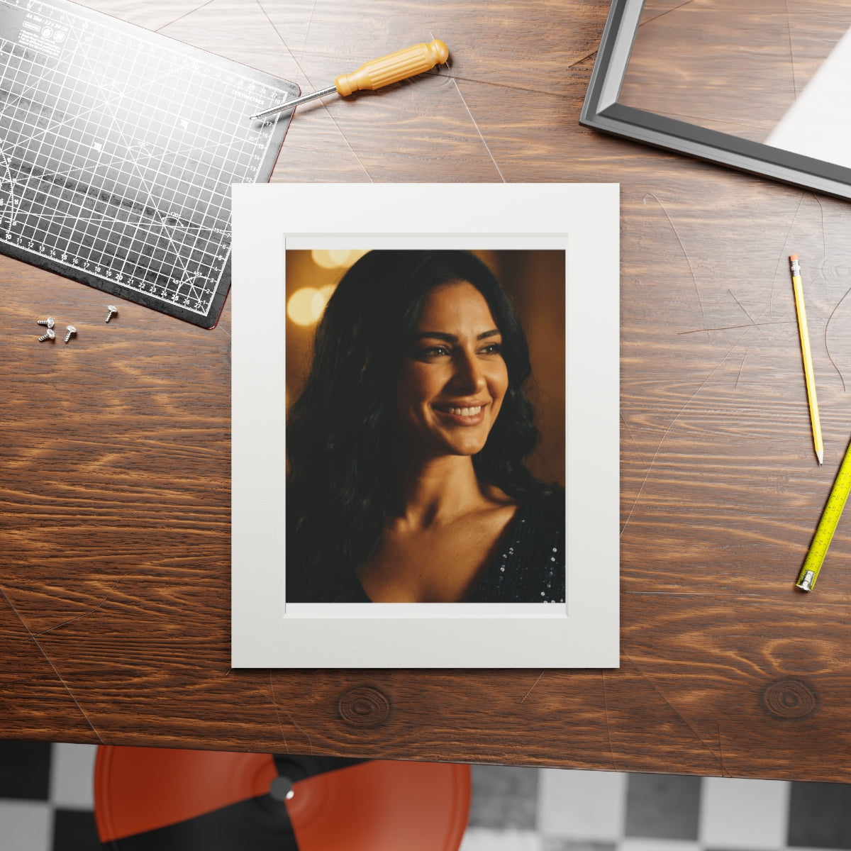Framed Fine Art Print - Golden Glow — Portrait