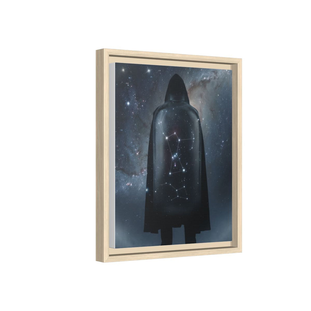 Framed Matte Canvas - Cosmic Sentinel — Natural / 1.25" (8×10, 9×12, 11×14, 12×16, 10×20, 12×18, 16×20, 16×24, 12×36, 18×24, 20×24, 16×32, 20×30, 24×30, 16×48, 24×32, 24×36, 24×48, 20×60, 30×40, 32×48, 30×60 & 40×60)