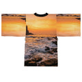 Long Sleeve Kimono Robe - Coastal Sunset