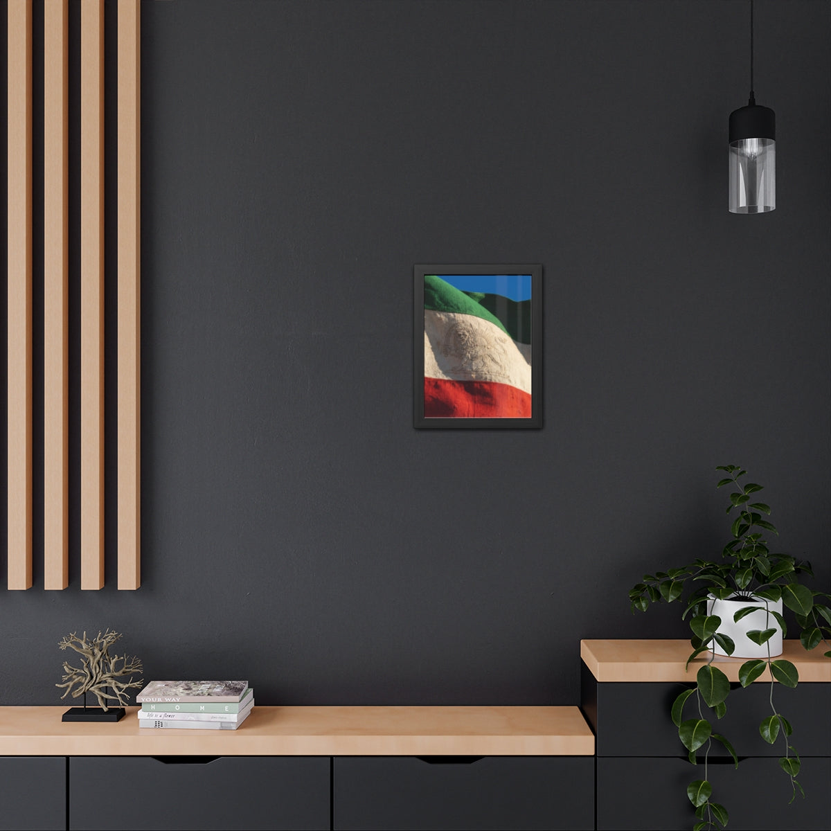 Framed Wall Art - Heritage Flag — Portrait