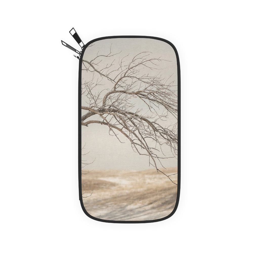 Passport Wallet - Winter Branch Solitude Landscape |...