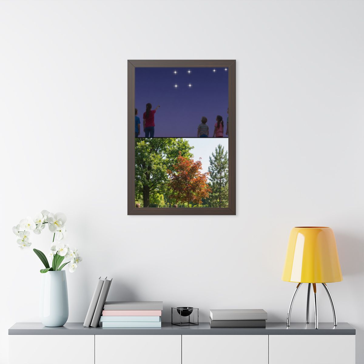 Framed Vertical Poster - Stardust & Forest Discovery —... |...