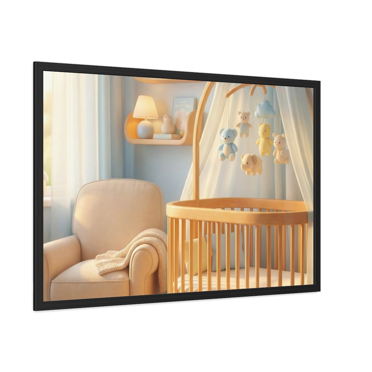 Serene Nursery Framed Posters - Room Decor — Landscape