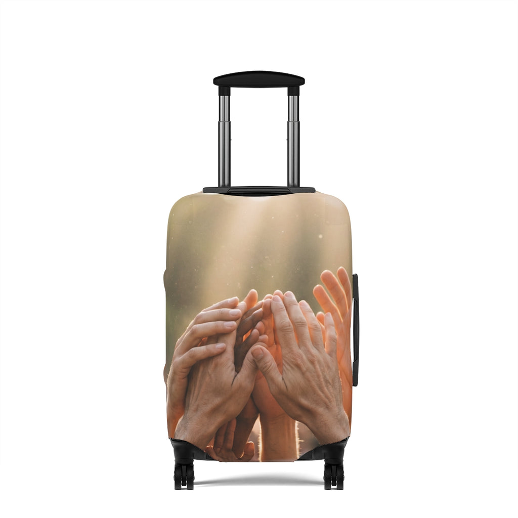 Luggage Cover - Golden Rays of Unity Wall Art | Echovira...