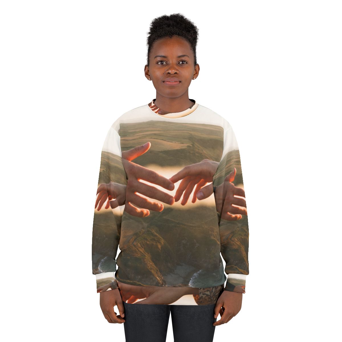 Unisex Sweatshirt - The Infinite Touch | Ethereal Coastal......