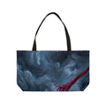 Crimson Abstract Art Weekender Tote Bag