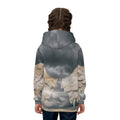 Children's Hoodie with Torn Paper Wings Art