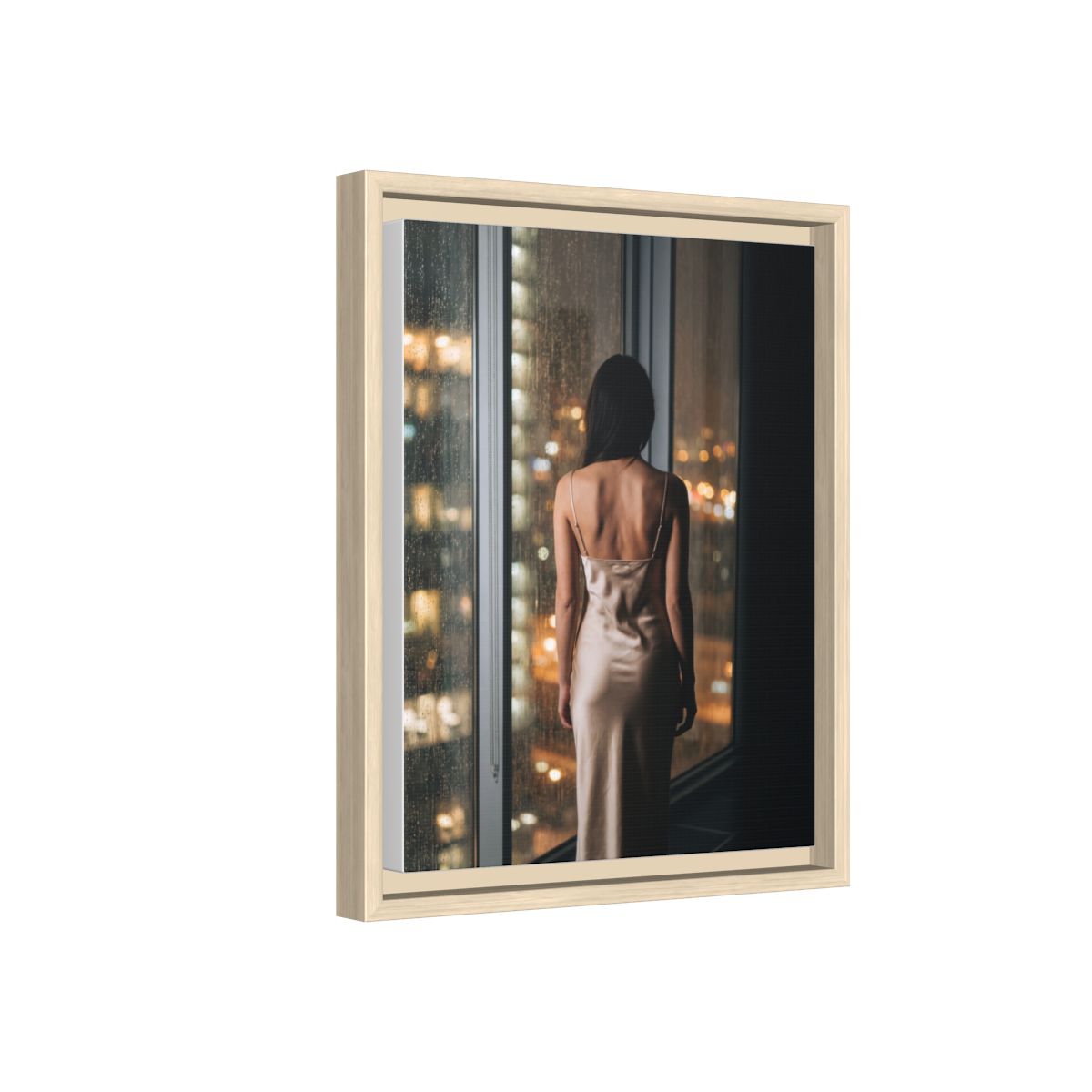 Framed Matte Canvas - Cinematic Nights — Natural / 1.25"