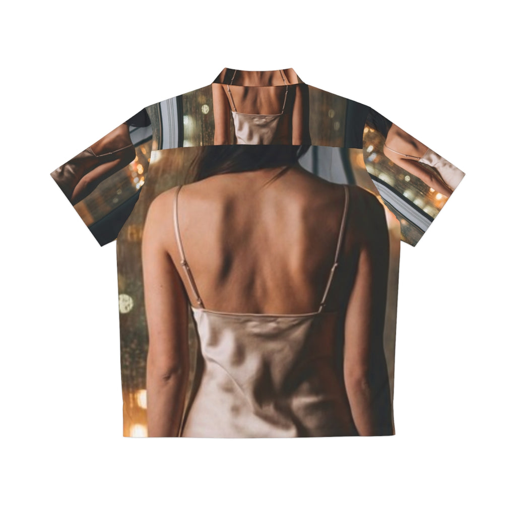 Men's Hawaiian Shirt - Shimmering Evening Glow | Echovira...
