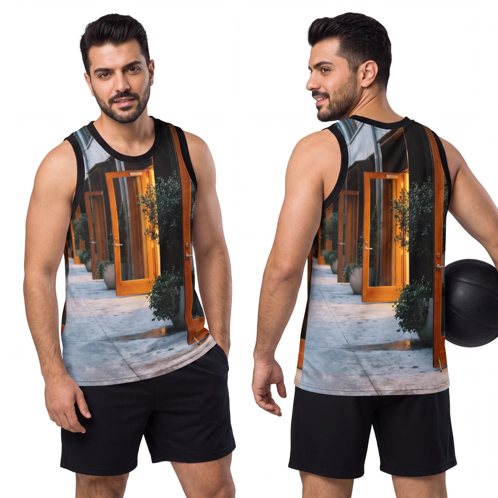 Men's Basketball Jersey - Twilight Walkway | Echovira...