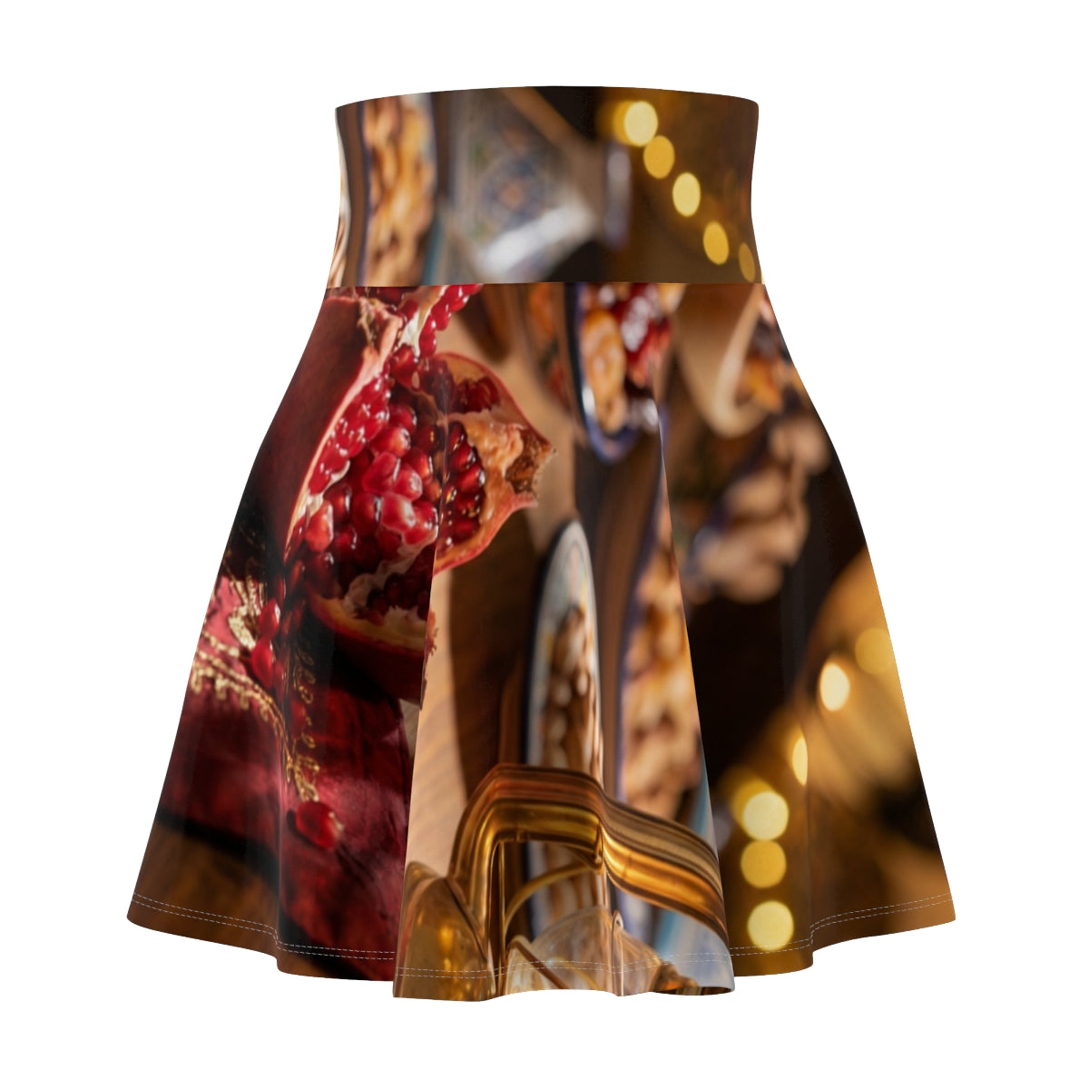 Women's Skater Skirt - Amber Twilight Feast | Echovira...